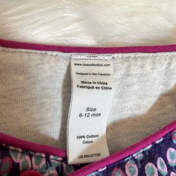 Tea Collection Reversible Two Piece Floral Set - Picture 10 of 11